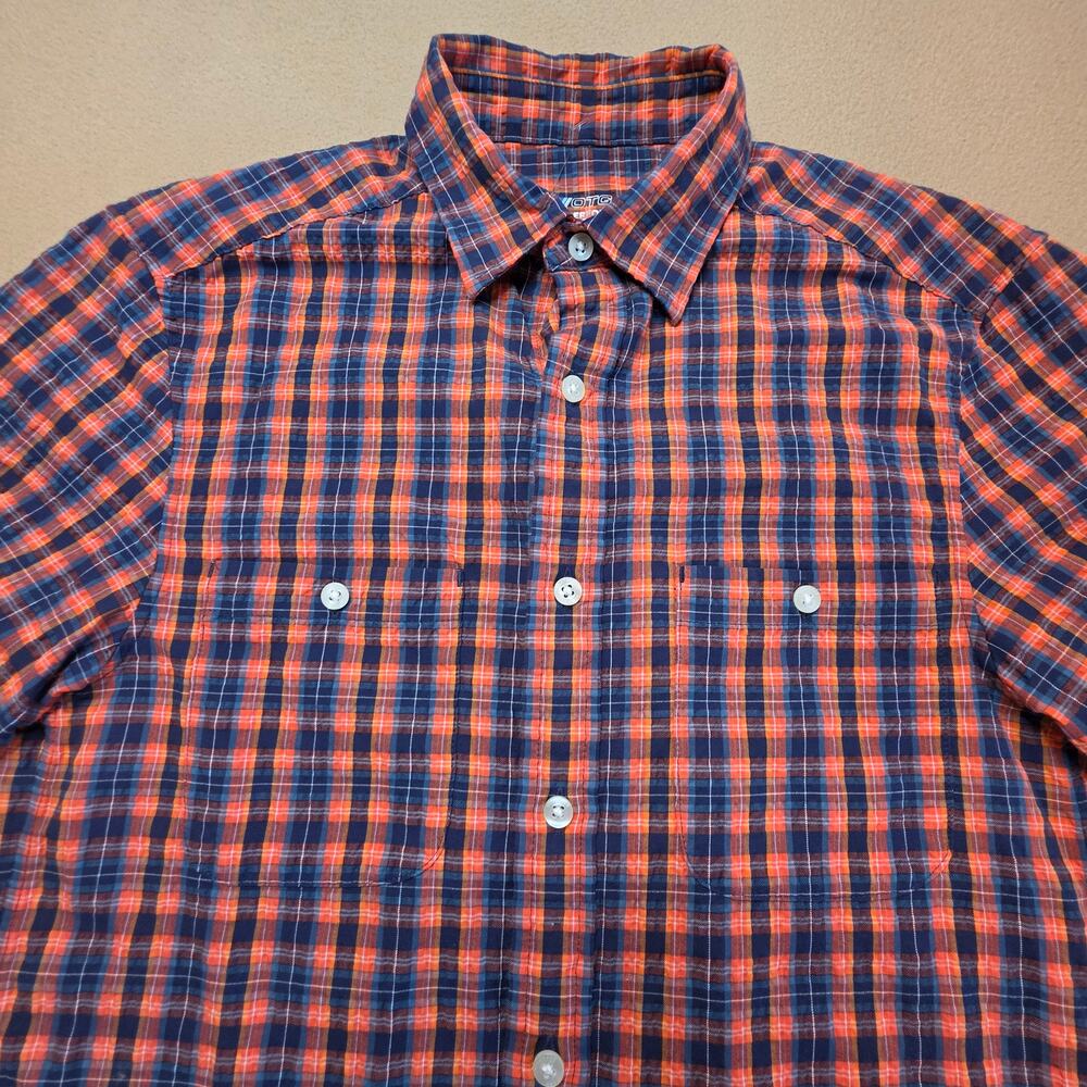 Vineyard Vines OTG On-The-Go Performance Plaid Seersucker Shirt Sz XS